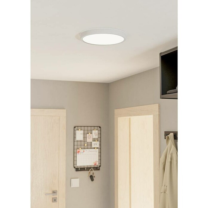 Eglo Fueva 5 Plafón LED redondo Fueva (Ø x Al: 28,5 x 2,8 cm, 20 W, Blanco, Blanco neutro) | BAUHAUS