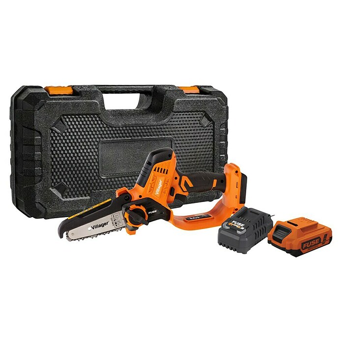 Villager Akumulatorska žaga za veje VBT 0520 1-BSC FUSE  (18 V, 2 Ah, 1 baterija, Dolžina meča: 15,5 cm) | 7371 - Akku-Kettensägen | IAEJ - Kettensägen | IAE - Gartenmotorgeräte | IA - Gartenhartware | I - Stadtgarten | BAUHAUS