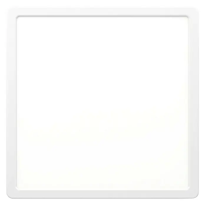 Eglo Fueva 5 LED-Deckenleuchte - 20 W, 28,5 x 28,5 x 2,8 cm, Weiß, Neutralweiß - Helle quadratische LED-Panel-Leuchte mit weißem Rahmen, ideal für moderne Innenräume. Energieeffizient und stilvoll.