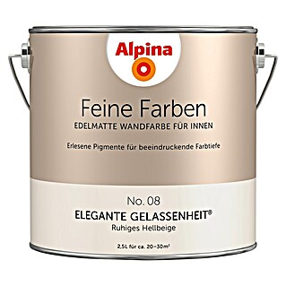 Alpina Wandfarbe Feine Farben (Elegante Gelassenheit, Matt, 2,5 l, Konservierungsmittelfrei)