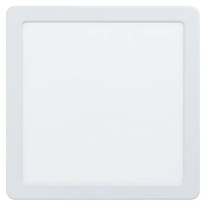 Eglo Fueva 5 LED-Deckenleuchte - 16,5 W, 21 x 21 x 2,8 cm, Weiß, Neutralweiß - Quadratische, weiße LED-Panel-Leuchte für Deckenmontage, minimalistisches Design. Ideal für Büros oder Wohnräume mit moderner Optik.