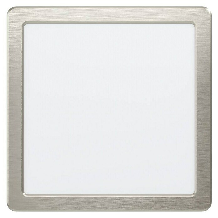 Eglo Fueva 5 Plafón LED Fueva 5 (16,5 W, 21 x 21 x 2,8 cm, Níquel mate, Blanco neutro) | BAUHAUS