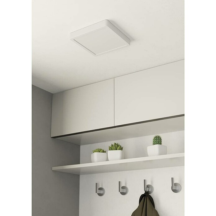 Eglo Fueva 5 LED-Deckenleuchte (16,5 W, 21 x 21 x 2,8 cm, Weiß, Neutralweiß) | BAUHAUS