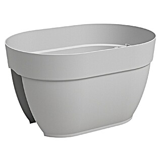 Artevasi Capri Campana Balkonkasten Capri Campana (L x B x H: 39 x 25,6 x 22,5 cm, Kunststoff, Hellgrau, Matt)
