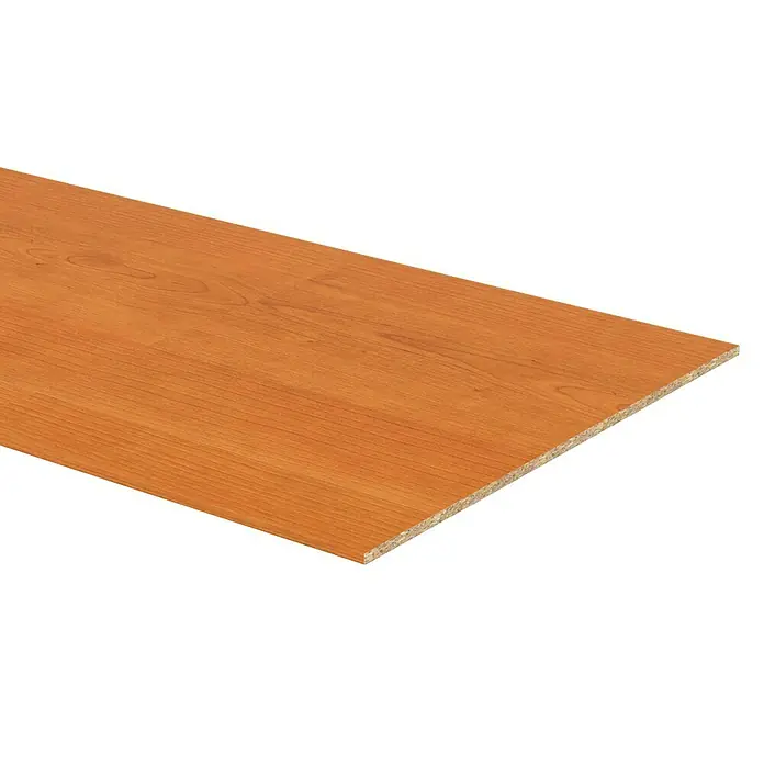 Finsa Tablero de melamina - Cerezo, 244 x 60 x 1,6 cm - Tablero de madera con óptica de cerezo. El tablero de madera se caracteriza por su superficie lisa y la veta natural.