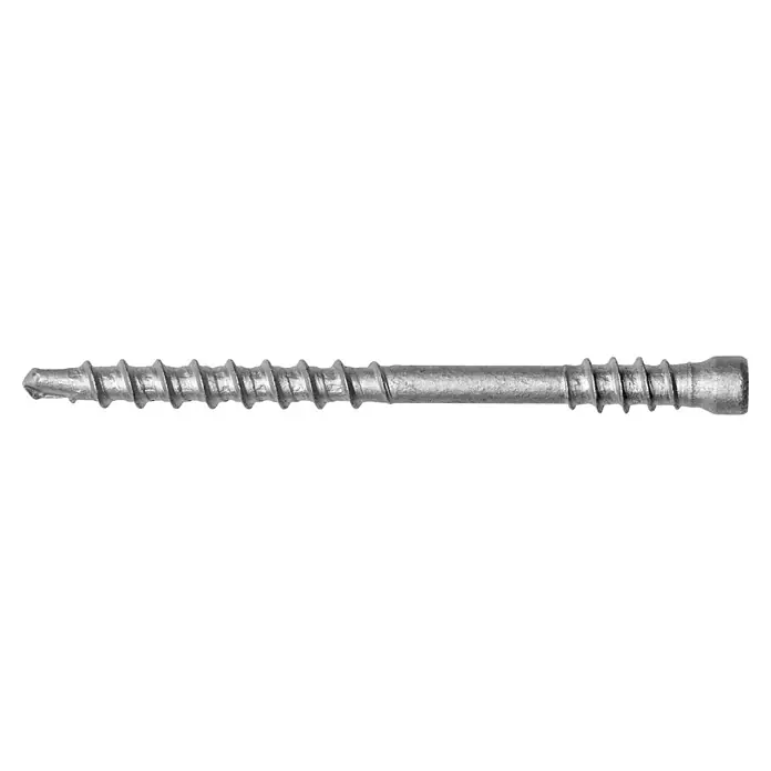 Fast Terrassenschraube - Ø x L: 4,2 x 60 mm, Stahl - Robuste, silberfarbene Schraube mit grobem Gewinde.