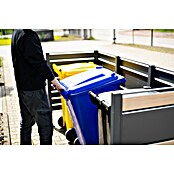 Westmann Mülltonnenbox Verkleidung Planum (90 x 250 x 120 cm, Anthrazit/Holzoptik) | BAUHAUS