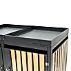Westmann Mülltonnenbox Planta (134 x 84 cm, Stahl, Anthrazit/Braun, Geeignet für Anzahl Mülltonnen: 2 Stk.) | BAUHAUS
