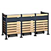 Westmann Mülltonnenbox Verkleidung Planum (90 x 250 x 120 cm, Anthrazit/Holzoptik) | BAUHAUS