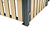 Westmann Mülltonnenbox Planta (Stahl, Anthrazit/Braun, Geeignet für Anzahl Mülltonnen: 2 Stk.) | BAUHAUS