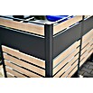 Westmann Mülltonnenbox Verkleidung Planum (90 x 250 x 120 cm, Anthrazit/Holzoptik) | BAUHAUS