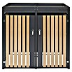 Westmann Mülltonnenbox Planta (134 x 84 cm, Stahl, Anthrazit/Braun, Geeignet für Anzahl Mülltonnen: 2 Stk.) | BAUHAUS