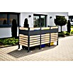 Westmann Mülltonnenbox Verkleidung Planum (90 x 250 x 120 cm, Anthrazit/Holzoptik) | BAUHAUS
