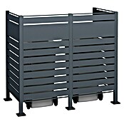 Westmann Mülltonnenbox Verkleidung Planum (90 x 170 x 150 cm, Anthrazit) | BAUHAUS