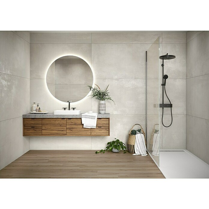 BHS Showroom Revestimiento de pared Marais (80 x 160 cm, Gris, Brillante, Rectificado) | BAUHAUS