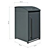 Westmann Mülltonnenbox Moderna (Stahl, Anthrazit, Geeignet für Anzahl Mülltonnen: 1 Stk.) | BAUHAUS
