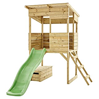 Westmann Spielhaus Wildnis (L x B x H: 241 x 167 x 205 cm, Holz, Braun)