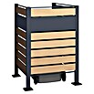 Westmann Mülltonnenbox Verkleidung Planum (90 x 90 x 120 cm, Anthrazit/Holzoptik) | BAUHAUS