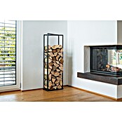 Westmann Kaminholzregal Xavier (40 x 20 x 120 cm, Stahl, Schwarz) | BAUHAUS