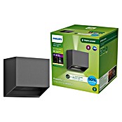 Philips Aplique solar para exterior Alix (4,3 W, L x An x Al: 10 x 10 x 10 cm, Negro, IP44, 800 lm) | BAUHAUS