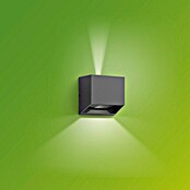 Philips Aplique solar para exterior Alix (4,3 W, L x An x Al: 10 x 10 x 10 cm, Negro, IP44, 800 lm) | BAUHAUS
