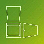 Philips Aplique solar para exterior Alix (4,3 W, L x An x Al: 10 x 10 x 10 cm, Negro, IP44, 800 lm) | BAUHAUS