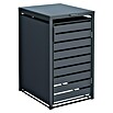 Westmann Mülltonnenbox Kubus (68 x 80 cm, Stahl, Anthrazit, Geeignet für Anzahl Mülltonnen: 1 Stk.) | BAUHAUS