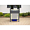 Westmann Mülltonnenbox Verkleidung Planum (90 x 90 x 120 cm, Anthrazit/Holzoptik) | BAUHAUS
