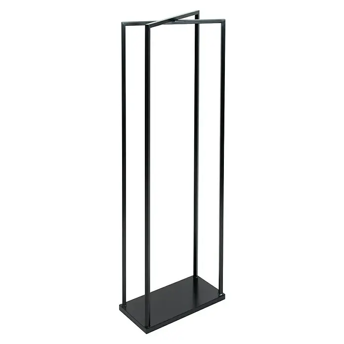 Westmann Kaminholzregal Xavier - 40 x 20 x 120 cm, Stahl, Schwarz - Elegantes, schwarzes Metallgestell. Das minimalistische Design des Metallgestells bietet eine moderne Ästhetik für jeden Raum.