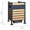 Westmann Mülltonnenbox Verkleidung Planum (90 x 90 x 120 cm, Anthrazit/Holzoptik) | BAUHAUS