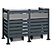 Westmann Mülltonnenbox Verkleidung Planum (90 x 170 x 120 cm, Anthrazit/Grau) | BAUHAUS