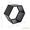 Westmann Kaminholzregal Biene (88 x 44,5 x 76,5 cm, Stahl, Schwarz) | BAUHAUS