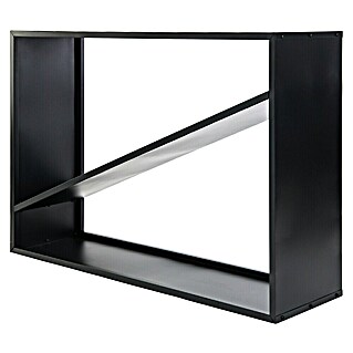 Westmann Kaminholzregal Hugo (115 x 35 x 80 cm, Stahl, Schwarz)