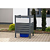 Westmann Mülltonnenbox Verkleidung Planum (90 x 90 x 120 cm, Anthrazit/Grau) | BAUHAUS