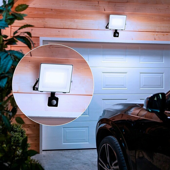 Philips Aplique exterior LED Lois (15 W, 16 x 6 x 19 cm, Negro, Negro, IP65) | BAUHAUS
