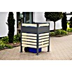 Westmann Mülltonnenbox Verkleidung Planum (90 x 90 x 120 cm, Anthrazit/Holzoptik) | BAUHAUS