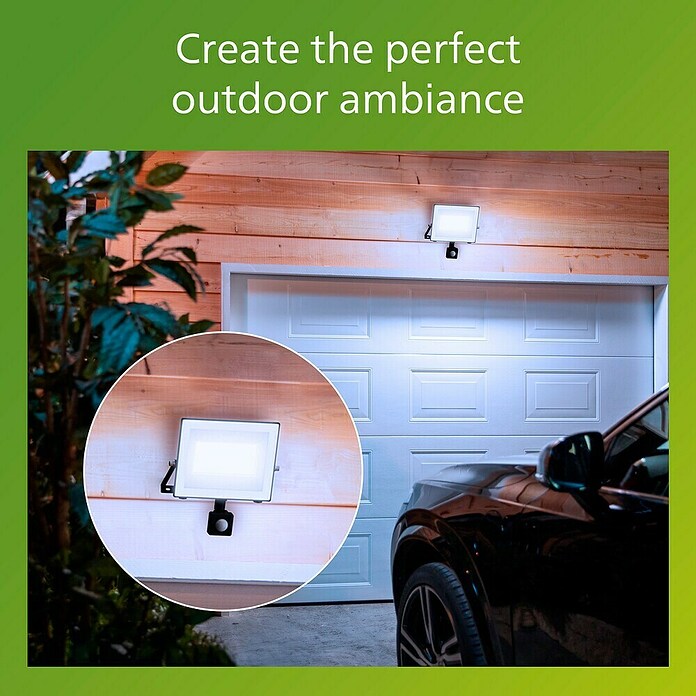 Philips Aplique exterior LED Lois (24 W, 20 x 6 x 21 cm, Antracita, IP65) | BAUHAUS