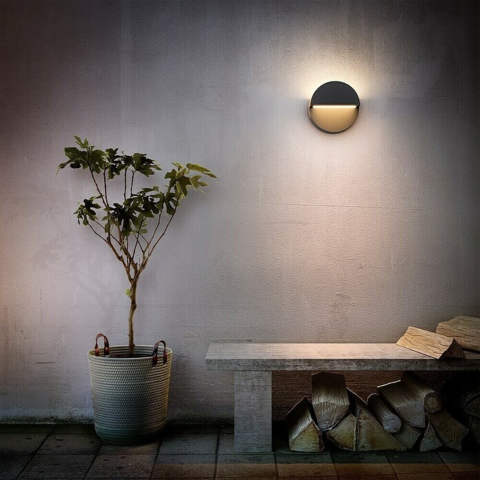 Philips Aplique exterior LED Valor (4,3 W, Antracita, IP44) | BAUHAUS