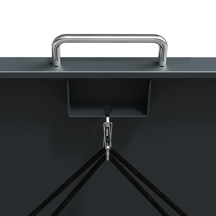 Westmann Mülltonnenbox Lacina (86 x 80 cm, Stahl, Anthrazit/Braun, Geeignet für Anzahl Mülltonnen: 1 Stk.) | BAUHAUS