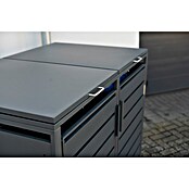 Westmann Mülltonnenbox Kubus (Stahl, Anthrazit, Geeignet für Anzahl Mülltonnen: 2 Stk.) | BAUHAUS