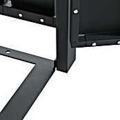 Westmann Mülltonnenbox Planta (200 x 84 cm, Stahl, Anthrazit/Braun, Geeignet für Anzahl Mülltonnen: 3 Stk.) | BAUHAUS