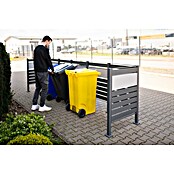 Westmann Mülltonnenbox Verkleidung Planum (90 x 410 x 120 cm, Anthrazit/Grau) | BAUHAUS