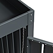 Westmann Mülltonnenbox Planta (200 x 84 cm, Stahl, Anthrazit/Braun, Geeignet für Anzahl Mülltonnen: 3 Stk.) | BAUHAUS