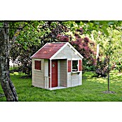 Wendi Toys Spielhaus Krokodil (L x B x H: 120 x 155 x 168 cm, Holz, Natur / Rot) | BAUHAUS