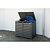 Westmann Mülltonnenbox Kubus (Stahl, Anthrazit, Geeignet für Anzahl Mülltonnen: 2 Stk.) | BAUHAUS