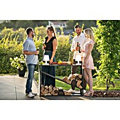 Westmann Kaminholzregal Hugo (115 x 35 x 80 cm, Stahl, Schwarz) | BAUHAUS