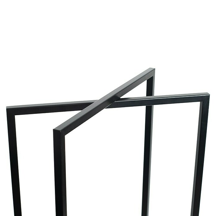 Westmann Kaminholzregal Xavier (40 x 20 x 120 cm, Stahl, Schwarz) | BAUHAUS