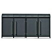 Westmann Mülltonnenbox Moderna (Stahl, Anthrazit, Geeignet für Anzahl Mülltonnen: 4 Stk.) | BAUHAUS