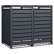 Westmann Mülltonnenbox Kubus (Stahl, Anthrazit, Geeignet für Anzahl Mülltonnen: 2 Stk.) | BAUHAUS
