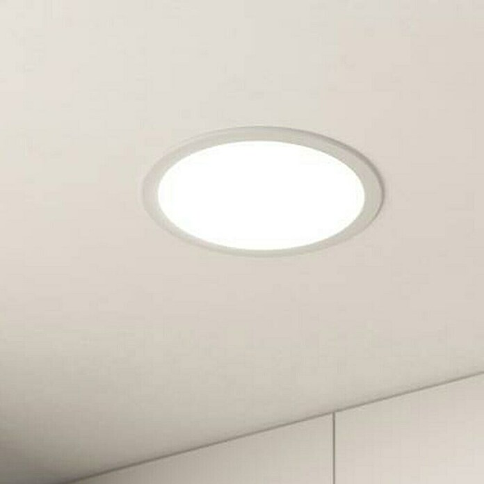 Eglo Fueva 5 LED-Einbauspot (16,5 W, Warmweiß, Weiß, Ø x H: 21,6 x 2,6 cm) | BAUHAUS